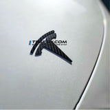 FACIA Model 3 / Y T Logo Overlay Front and Rear Real Carbon Fiber Exterior