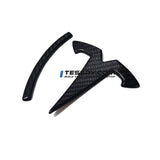 FACIA Model 3 / Y T Logo Overlay Front and Rear Real Carbon Fiber Exterior
