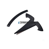 FACIA Model 3 / Y T Logo Overlay Front and Rear Real Carbon Fiber Exterior