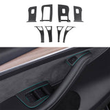 FACIA Dry Carbon Fiber Window and Door Switch Covers for Model Y / Model 3¡ꡧLeft Hand Drive¡ê?