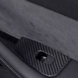 FACIA Dry Carbon Fiber Window and Door Switch Covers for Model Y / Model 3¡ꡧLeft Hand Drive¡ê?