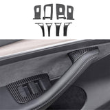 FACIA Dry Carbon Fiber Window and Door Switch Covers for Model Y / Model 3¡ꡧLeft Hand Drive¡ê?