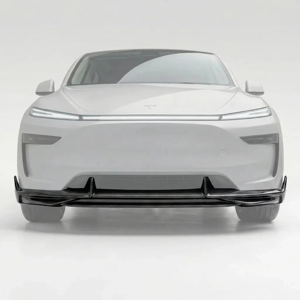 FACIA Carbon Fiber Front Lip Splitterc for Model Y Juniper / Model YL High Performance Exterior Upgrade