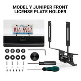 FACIA Model Y Juniper Front License Plate Holder No-Drill, Anti-Theft Aluminum