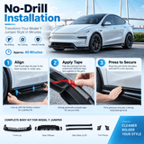 FACIA Model Y Juniper Premium and YL Body Kit Front Lip, Side Skirts and Rear Diffuser