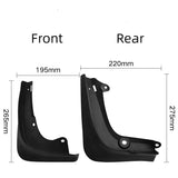 FACIA TESERY Mud Flaps Splash Guards for Model S 2014-Present