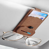 FACIA Multi-Functional Leather Glasses Holder Clip for Tesla Model Y/3/S/X