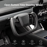 FACIA Open-Bottom Yoke Steering Wheel for Model Y Juniper / Model 3 Highland