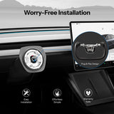 FACIA Open-Bottom Yoke Steering Wheel for Model Y Juniper / Model 3 Highland