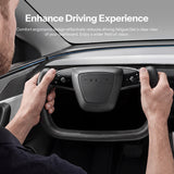 FACIA Open-Bottom Yoke Steering Wheel for Model Y Juniper / Model 3 Highland