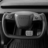 FACIA Open-Bottom Yoke Steering Wheel for Model Y Juniper / Model 3 Highland