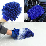FACIA Premium Chenille Car Wash Gloves (2-Pack) Scratch-Free Super Absorbent 3 Colors