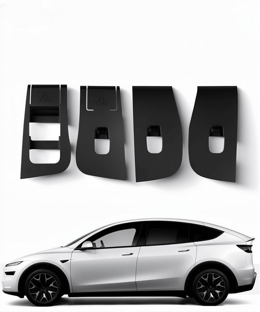 FACIA Premium Silicone Window Switch Protection Cover for Model YL 6-Seater