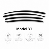 FACIA Rain Guards Window Vent Visors for Tesla Model YL 6-Seater 2026+ (4-Piece)