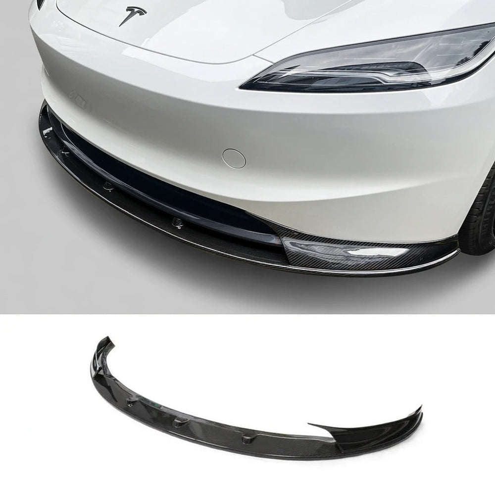 FACIA Real Carbon Fiber Aero Front Lip Spoiler for Model 3 Highland 2024+
