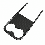 FACIA Real Carbon Fiber Center Console Cup Holder Cover Trim for Model Y Standard 2026+