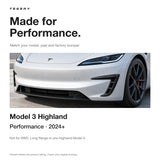 FACIA Real Carbon Fiber Front Intake Air Blades Trim for Model 3 Highland Performance 2024+