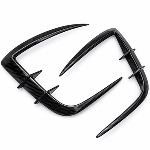 FACIA Real Carbon Fiber Front Intake Air Blades Trim for Model Y Juniper and Model YL 6-Seater
