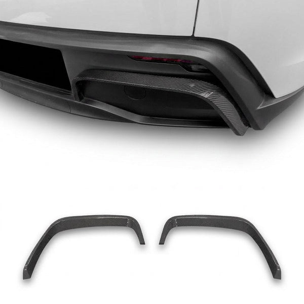 FACIA Real Carbon Fiber Rear Diffuser Bumper Trim for Model Y Juniper