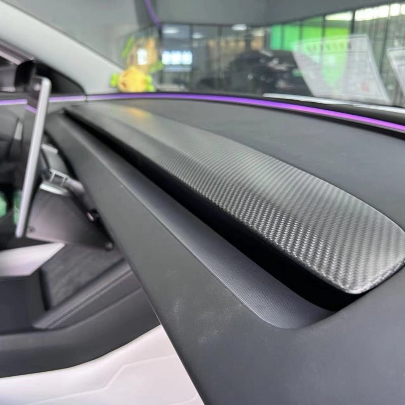 FACIA Real Carbon Fiber Replacement Dashboard Cover for Model 3 Highland / Model Y Juniper / Model YL