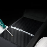 FACIA Real Carbon Panel Console Wrap for  Tesla Model 3 Highland and Model Y Juniper