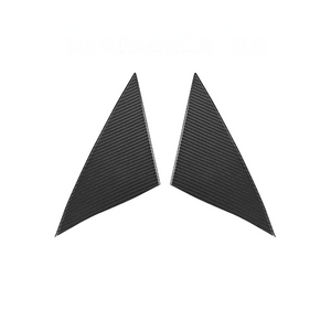 FACIA Real Dry Carbon Fiber A-Pillar Accent Overlays for Model 3 / Y