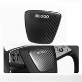FACIA Real Dry Carbon Fiber Airbag Trim Cover for Model Y Juniper and Model 3 Highland