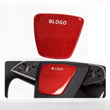 FACIA Real Dry Carbon Fiber Airbag Trim Cover for Model Y Juniper and Model 3 Highland