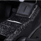 FACIA Real Dry Carbon Fiber Center Console Combo Side Panel and Charging Pad Overlay for Model 3 Highland and New Model Y