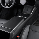 FACIA Real Dry Carbon Fiber Center Console Combo Side Panel and Charging Pad Overlay for Model 3 Highland and New Model Y