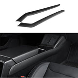 FACIA Real Dry Carbon Fiber Center Console Side Panel Overlays for Model 3 Highland / Model Y Juniper(2 Pieces)