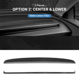 FACIA TESERY Real Dry Carbon Fiber Dashboard Cover Overlay for Model 3 Highland / Model Y Juniper