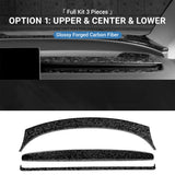 FACIA TESERY Real Dry Carbon Fiber Dashboard Cover Overlay for Model 3 Highland / Model Y Juniper