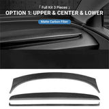 FACIA TESERY Real Dry Carbon Fiber Dashboard Cover Overlay for Model 3 Highland / Model Y Juniper