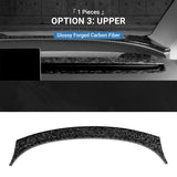 FACIA TESERY Real Dry Carbon Fiber Dashboard Cover Overlay for Model 3 Highland / Model Y Juniper