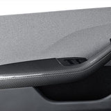 FACIA Real Dry Carbon Fiber Door Armrest Cover Overlays for Model 3 Highland