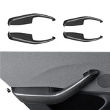 FACIA Real Dry Carbon Fiber Door Armrest Cover Overlays for Model 3 Highland