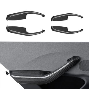 FACIA Real Dry Carbon Fiber Door Armrest Cover Overlays for Model 3 Highland