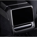 FACIA Real Dry Carbon Fiber Rear Screen Trim Frame Overlay for Model 3 Highland