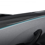 FACIA Real Dry Carbon Fiber Upper Door Trim Panel Overlay for Model 3 Highland / Model Y Juniper