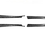 FACIA Real Dry Carbon Fiber Upper Door Trim Panel Overlay for Model 3 Highland / Model Y Juniper