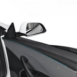 FACIA Real Dry Carbon Fiber Upper Door Trim Panel Overlay for Model 3 Highland / Model Y Juniper