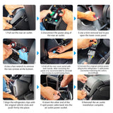 FACIA Rear Armrest Box Refrigerator for Model Y Compressor Cooling 40-Min Fast Cool Non-Destructive Install
