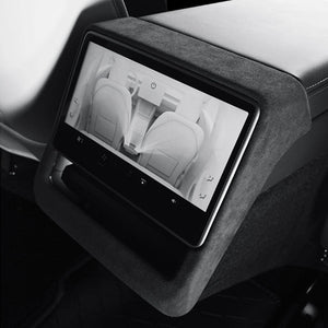 FACIA Rear Display Frame In Tumbled Leather for Model 3 Highland / Model Y Juniper / Model YL