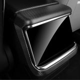 FACIA Rear Screen Air Outlet Frame Dry Carbon Fiber Overlay for Model S/X 2021+