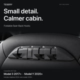 FACIA Rear Seat Back Hooks and Organizer for Tesla Model 3/Y TESERY