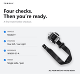 FACIA Rear Seat Belt Assembly for Model Y (1616501-C1-A)