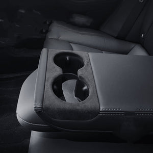 FACIA Alcantara Rear Cup Holder Cover for Model 3 Highland Water-Resistant