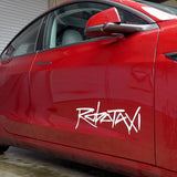 FACIA Reflective Robotaxi Decal Tesla Body and Window Waterproof PVC Sticker