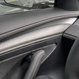 FACIA Repalcement Real Carbon FiberDoor Trim Panel for Model 3/Y